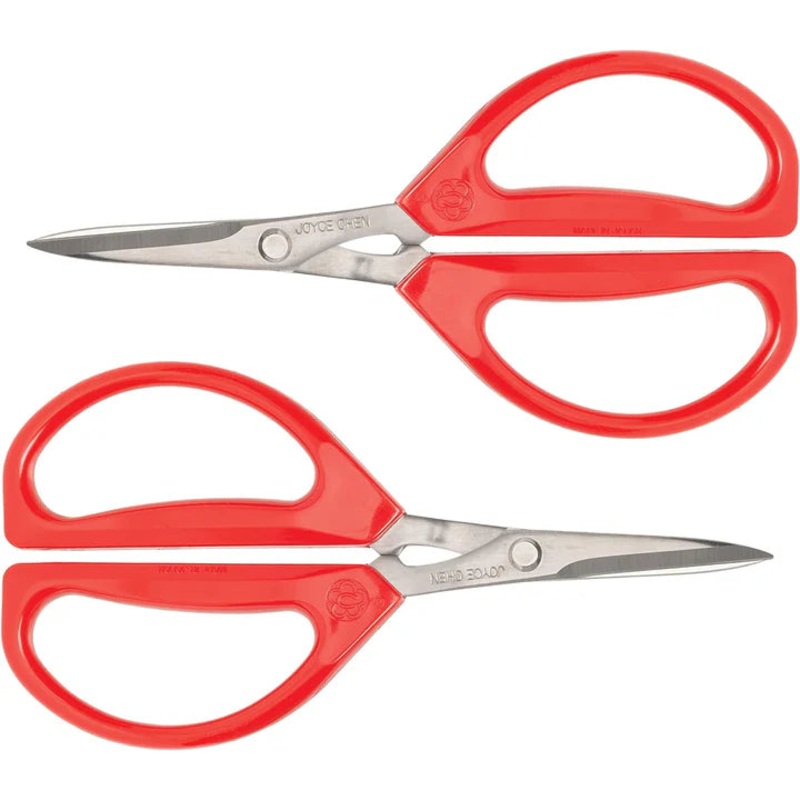 Joyce Chen - 6.3" Original Unlimited Kitchen Scissors with Red Handles, Pack of 2 - KCHZ09010