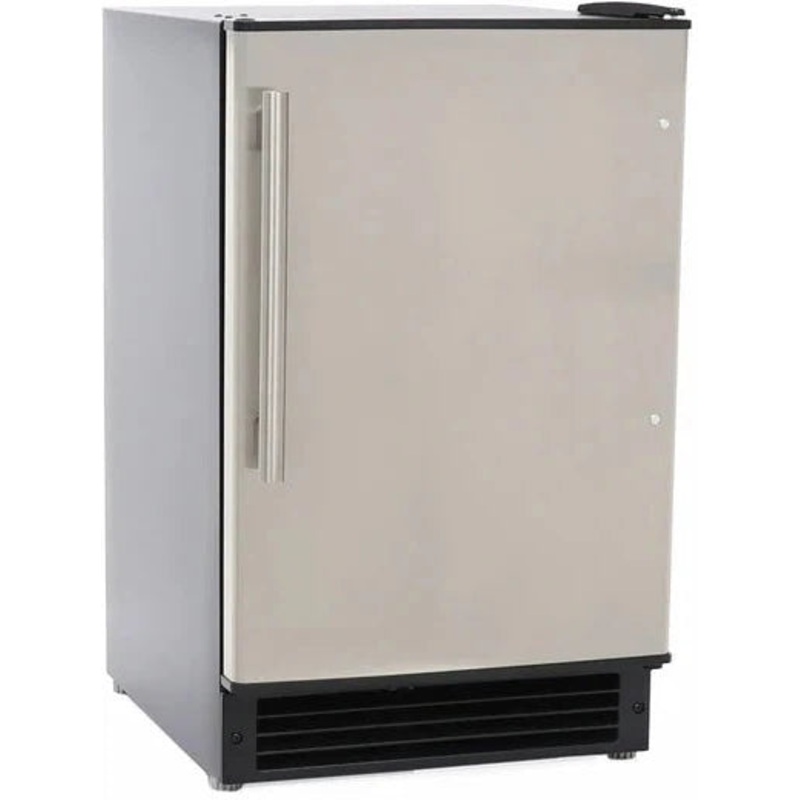 Maxx Cold - 15 lb Stainless Steel Black Compact Crescent Ice Maker - MIMC15C