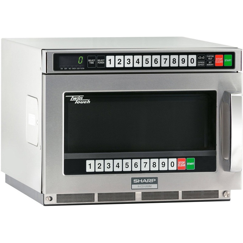 Sharp - 1800 W Twin Touch Commercial Microwave Oven with Dual Touch Pads - R-CD1800M - DISCONTINUED