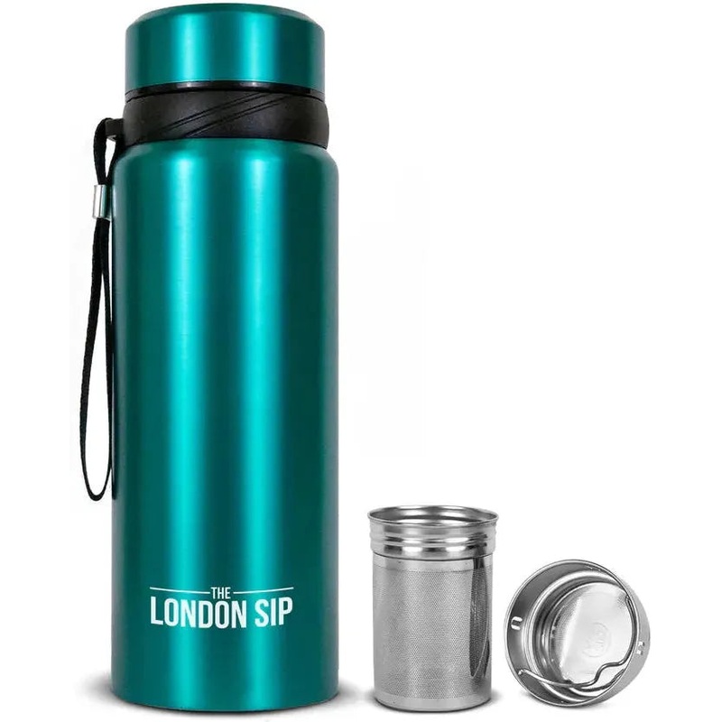 The London Sip - 25 Ounce Blue Tea Infuser Bottle - TB25-U