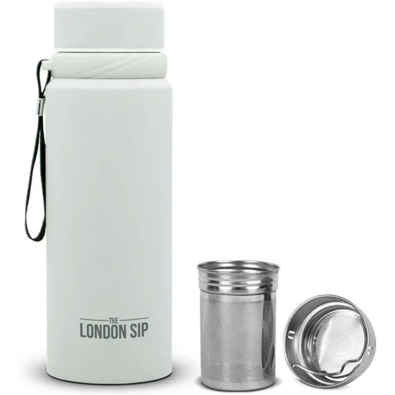 The London Sip - 25 Ounce Pearl White Tea Infuser Bottle - TB25-PRL
