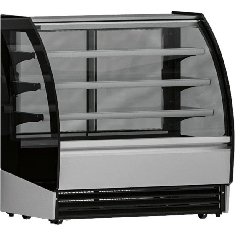 Infrico - 50" Curved Glass Pastry Display Case with Sliding Doors - IDC-VBR12R