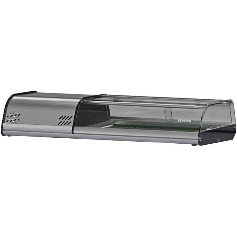 Infrico - 63" Sushi Display Case With LeFt. Side Condensing Unit - ICT-VSU63L