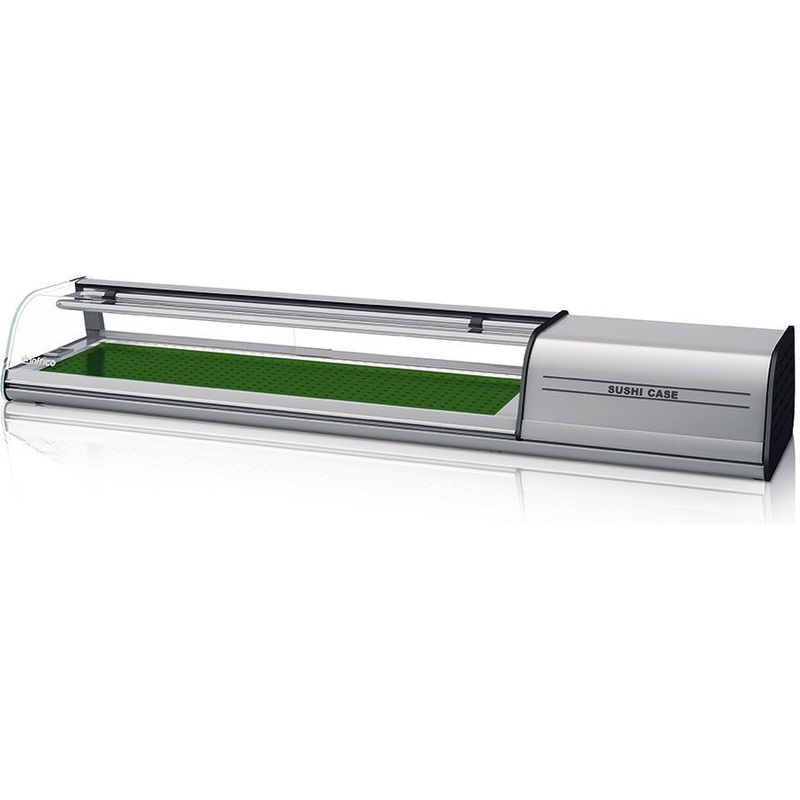 Infrico - 63" Sushi Display Case With Right Side Condensing Unit - ICT-VSU63R