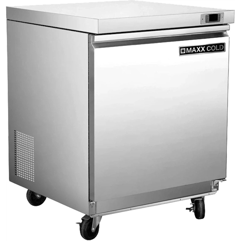 Maxx Cold - 29" Stainless Steel Single Door Undercounter Refrigerator - MXSR29UHC