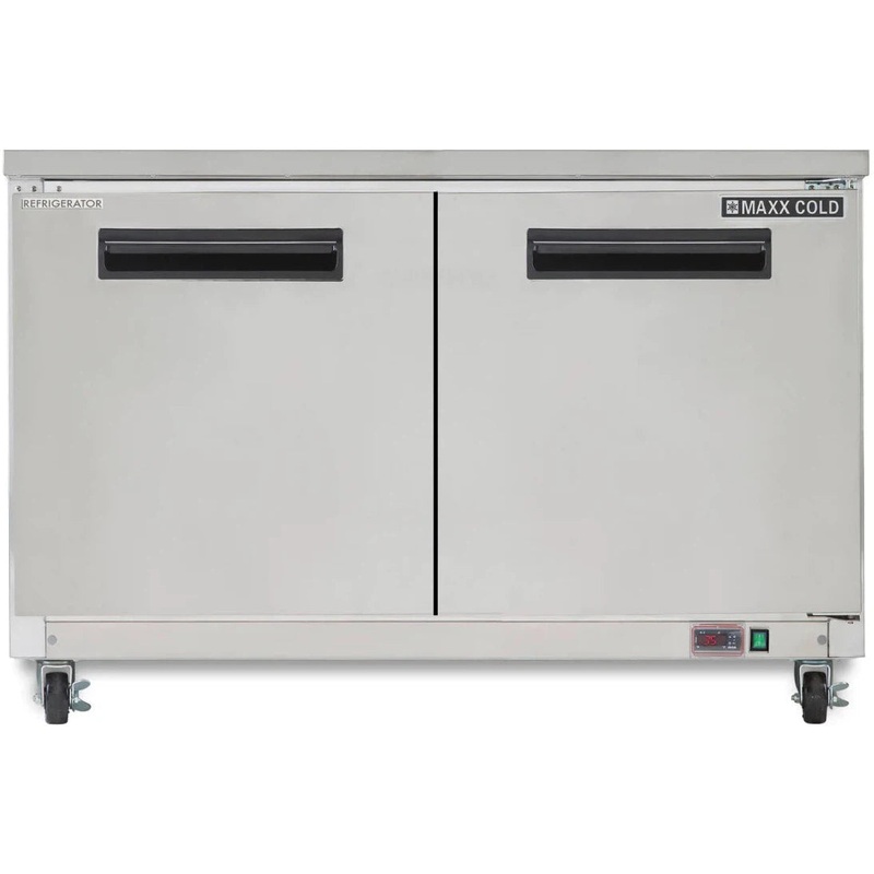 Maxx Cold - 48" Double Door Undercounter Refrigerator - MXCR48UHC