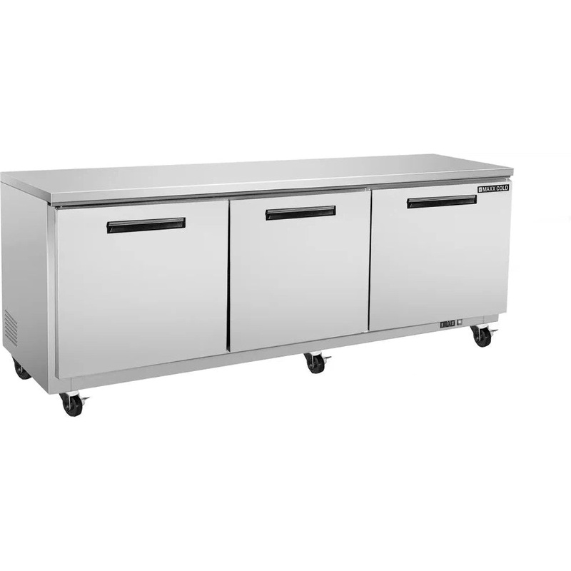 Maxx Cold - 72" Triple Door Undercounter Refrigerator - MXCR72UHC