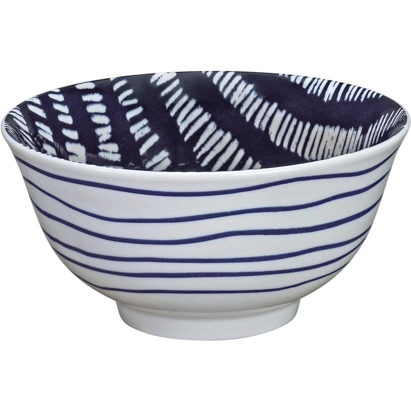 Cilio - Stripes 6" 17 fl. oz Porcelain Bowl - C107739