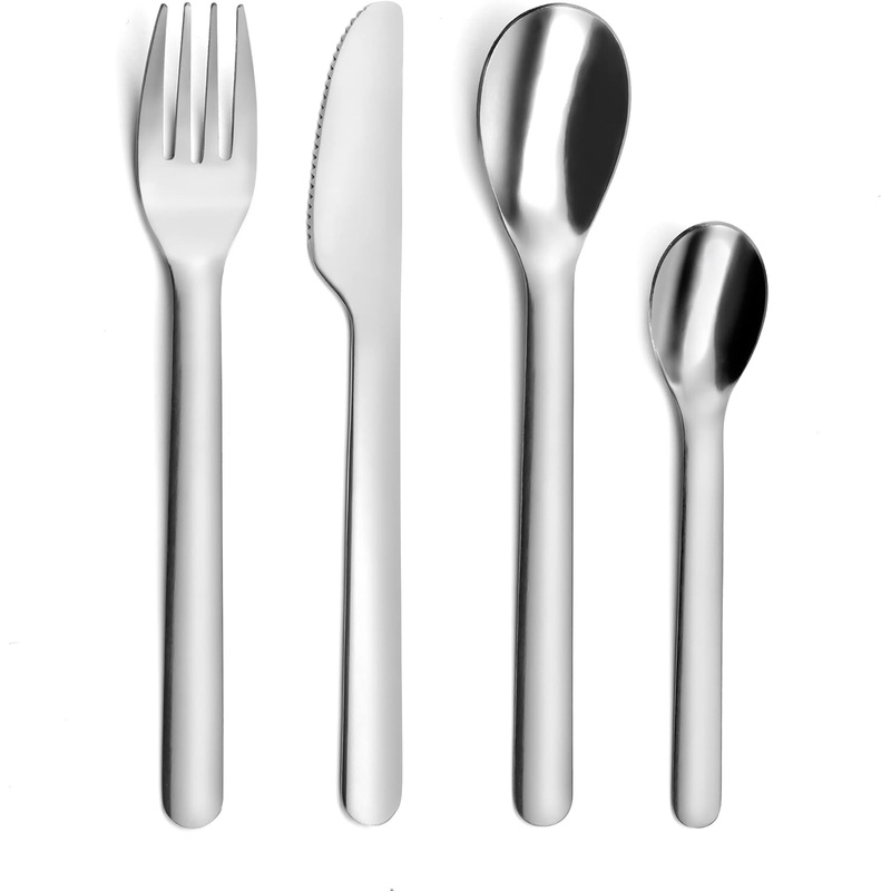 Amefa - Mobil Travel Cutlery Stainless Steel with Case, 4 Pcs - 059205PC04A42