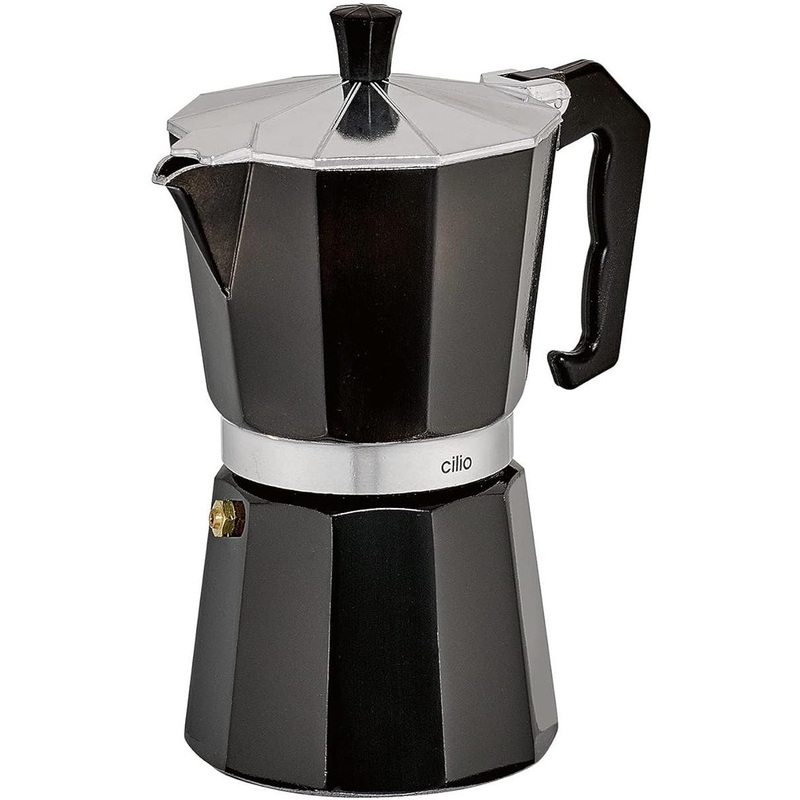 Cilio - Classic 6 Cups Black Espresso Moka Pot - C321326