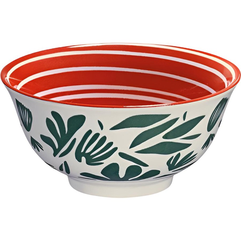 Cilio - Leaves 6" 17 fl. oz Porcelain Bowl - C107661