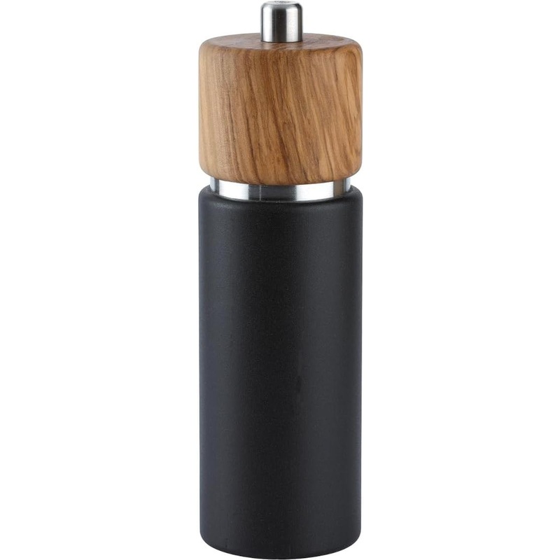 Zassenhaus - Hannover 7" Matte Black/Natural Olive Wood Salt Grinder Mill - M023701