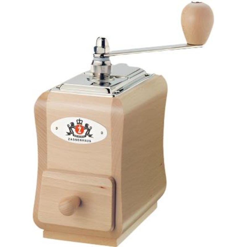 Zassenhaus - Santiago 5.5" Natural/Chrome Coffee Mill - M040098