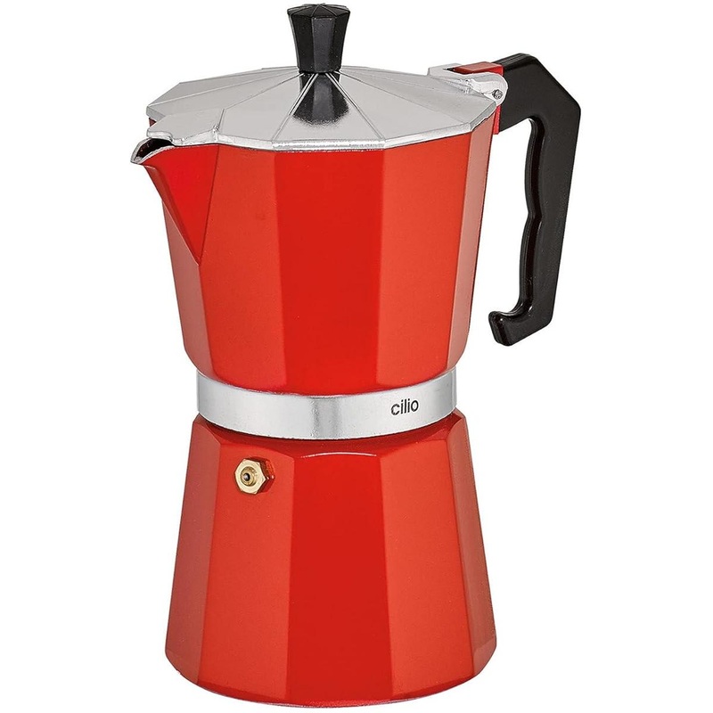 Cilio - Classic 6 Cups Red Espresso Moka Pot - C321319
