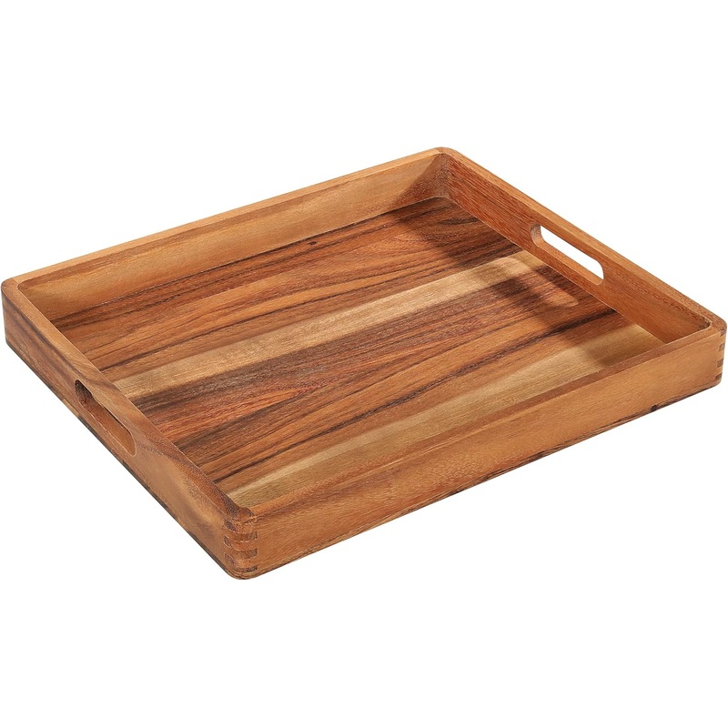 Zassenhaus - 20.5" Rectangular Acacia Wood Serving Tray - M059212
