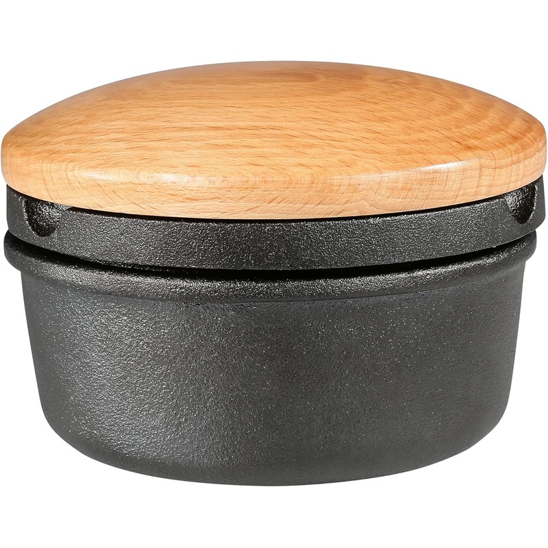 Zassenhaus - 5.4" X-Large Cast Iron Spice Grinder Set with Beech Wood Lid - M076141
