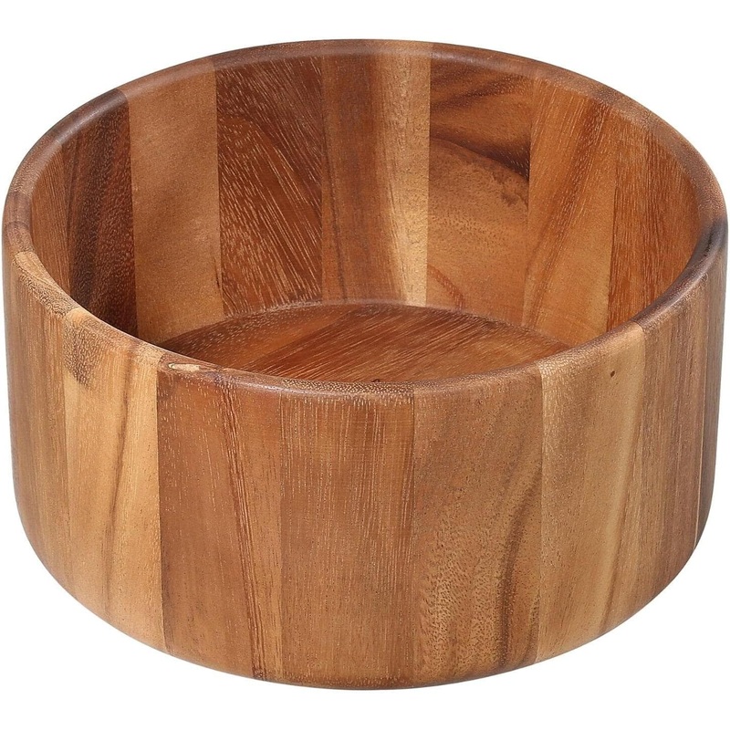 Zassenhaus - 9.8" Medium Natural Acacia Wood Salad Serving Bowl - M059151