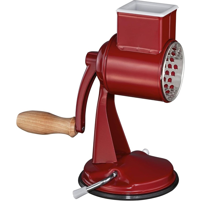 Zassenhaus - Classic 11.7" Red Manual Kitchen Drum Grater - M072198