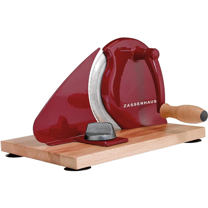 Zassenhaus - Classic 11.75" Red Manual Bread Slicer - M072075