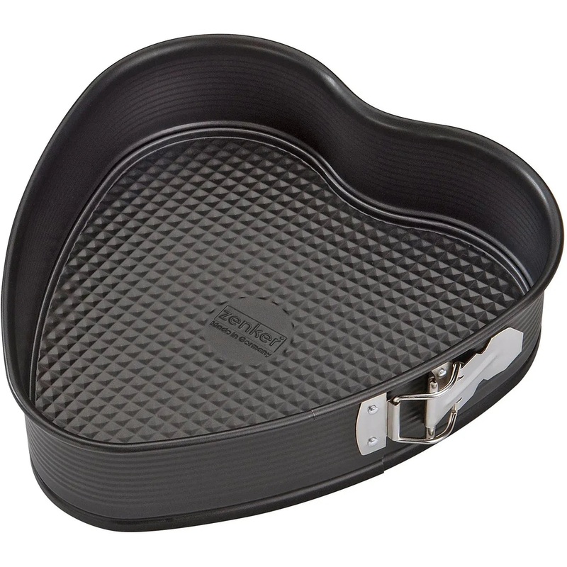 Zenker - 11" Black Nonstick Heart Shaped Springform Pan - Z6562