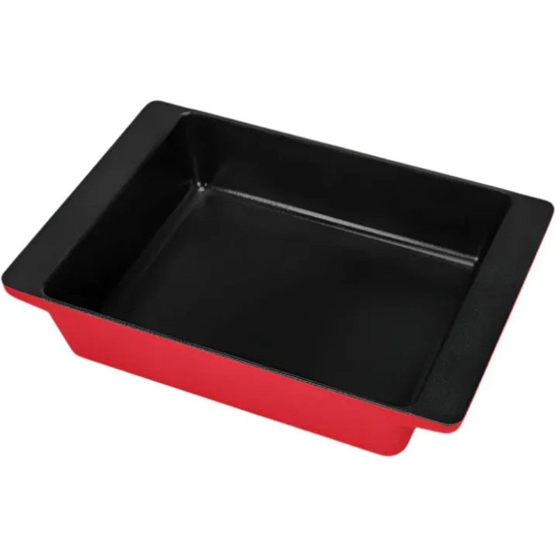All American - 15.8" x 10.75" Red Tomato Cast Aluminum Deep Dish Bake Pan - PF6260ARD