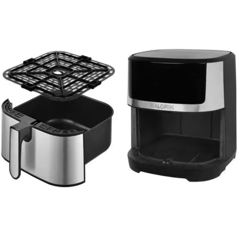 Kalorik - 5 QT Stainless Steel Full Touchscreen Air Fryer - FT52357SS
