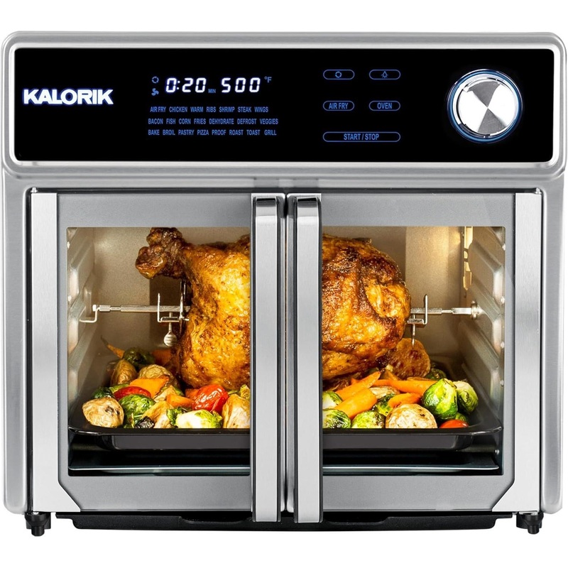 Kalorik - MAXX 26 QT Stainless Steel Digital Air Fryer Oven Grill - AFO47631SS2