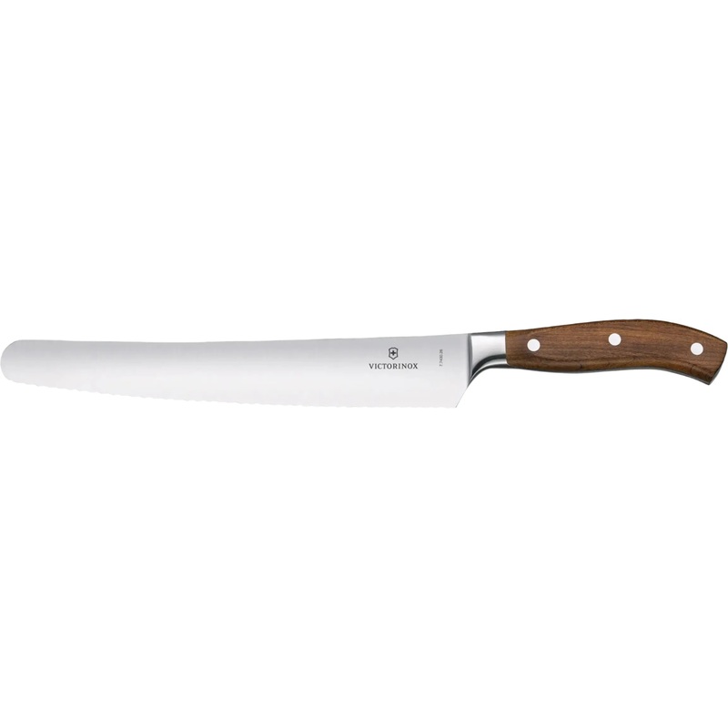 Victorinox - 10.25" Curved Serrated Blade Wood Bread & Pastry Knife - 7.7430.26G