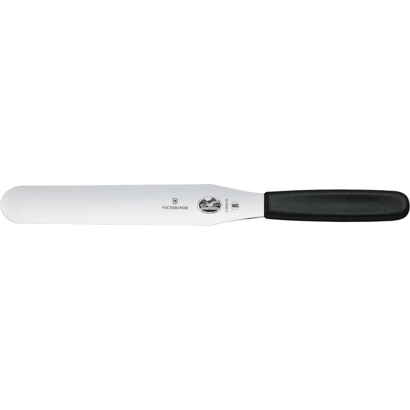 Victorinox - 8" Straight Black Polypropylene Handle Spatula - 5.2603.20B