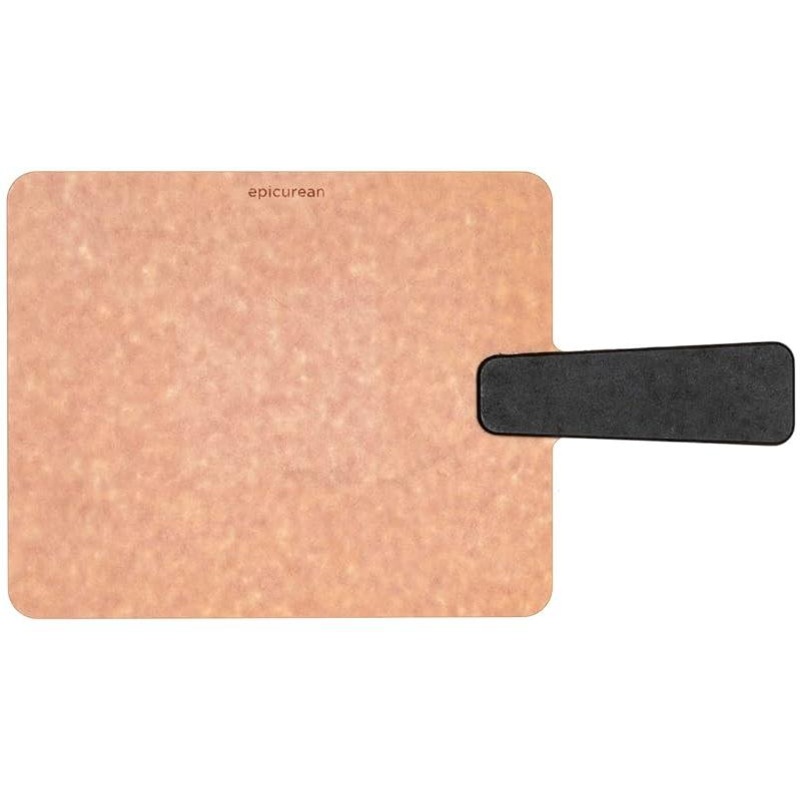 Epicurean - 14"  7.5" Handy Plus Series Cut & Serve Board, Natural/Slate with 1/4" Profile - 008-S14070102