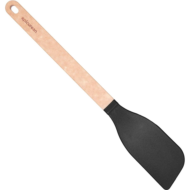 Epicurean - 14" Gourmet Series Utensils, Saute Tool/Natural + Black with 1/4" Profile - 016-003010320