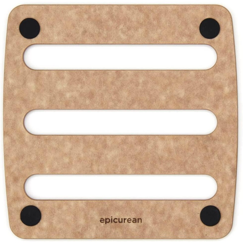 Epicurean - 7"  7" Trivets, Natural/Black with 3/16" Profile - 010-07070103