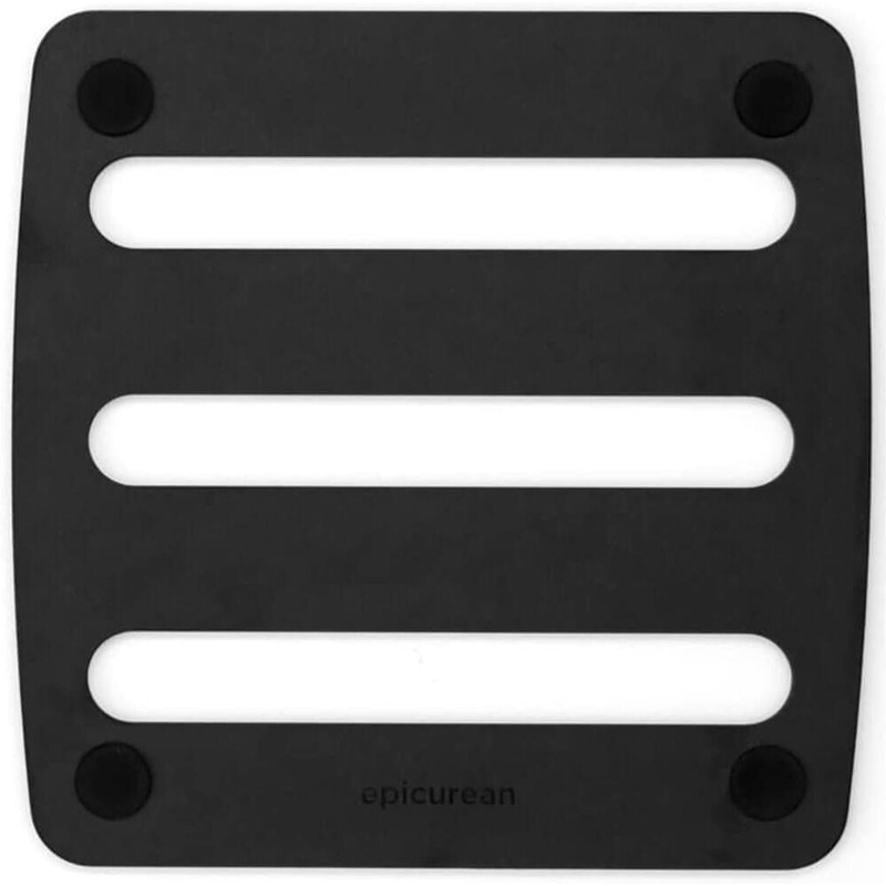Epicurean - 7"  7" Trivets, Slate/Black with 3/16" Profile - 010-07070203
