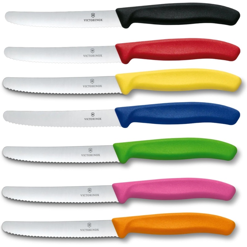 Victorinox - 4.5" Rounded Tip Serrated Utility Knife, Pack of 80 Assorted Colors - 6.7836.L119-X6