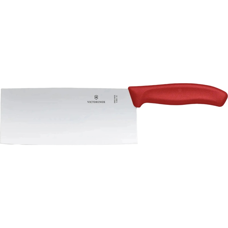 Victorinox - 7" Chinese Style Red Cleaver Knife - 6.8561.18G