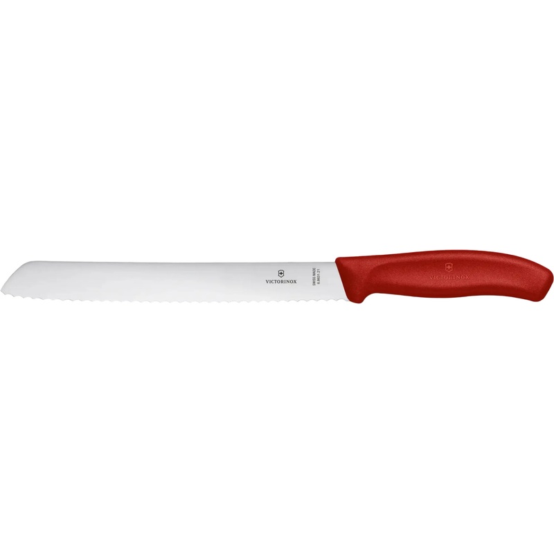 Victorinox - 8.25" Serrated Blade Red Bread Knife - 6.8631.21B