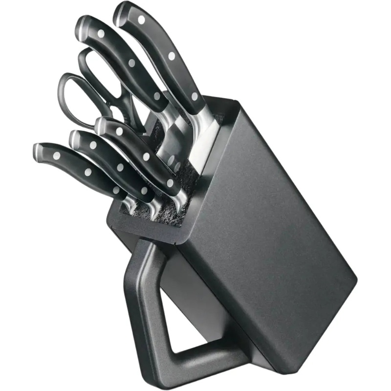 Victorinox - Grand Matre Black Cutlery Block 6 Pieces Set - 7.7243.6