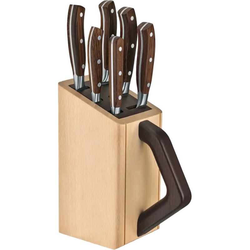 Victorinox - Grand Matre Wood Knife Block 6 Pieces Set - 7.7240.6