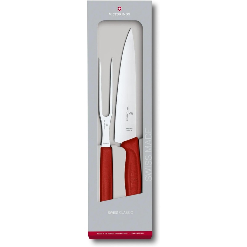 Victorinox - Swiss Classic 2 Pieces Red Carving Set - 6.7131.2G