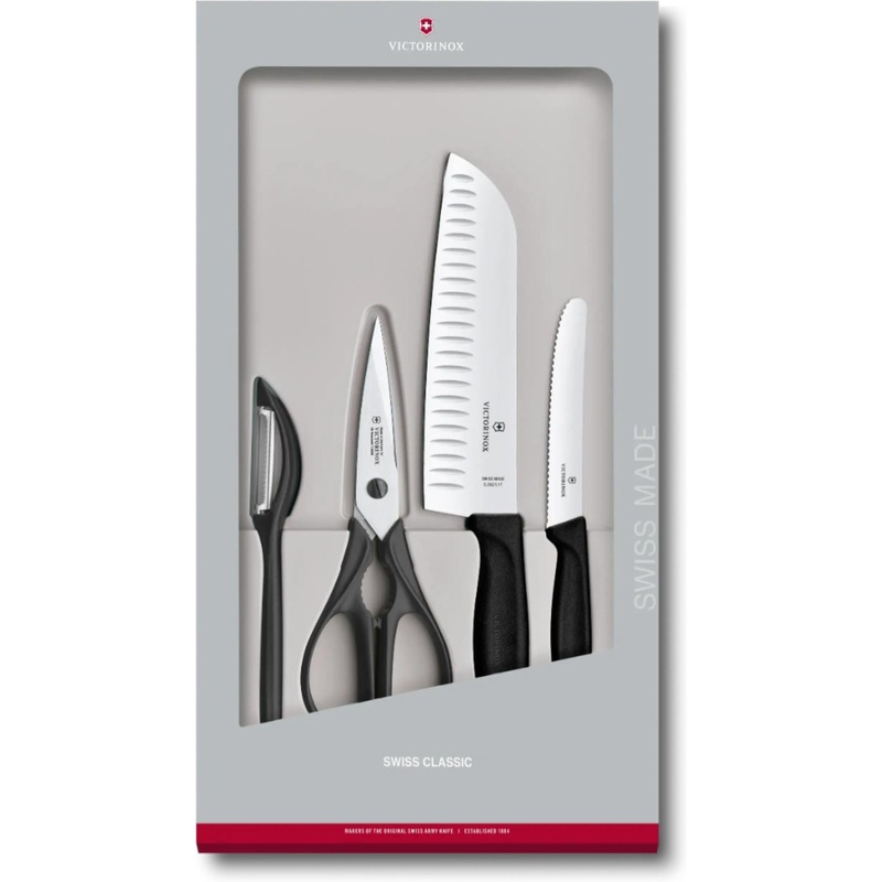 Victorinox - Swiss Classic 4 Pieces Black Kitchen Set - 6.7133.4G