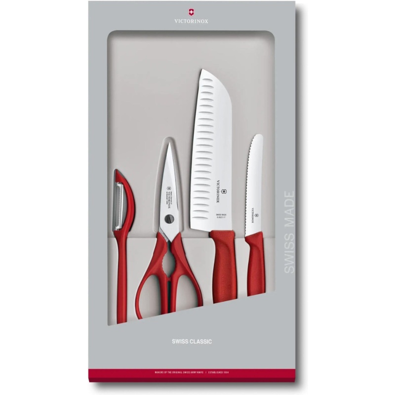 Victorinox - Swiss Classic 4 Pieces Red Kitchen Set - 6.7131.4G