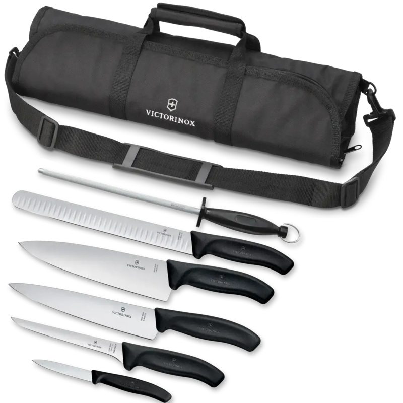 Victorinox - Swiss Classic 7 Piece Black BBQ Set - 7.4012.7-X1