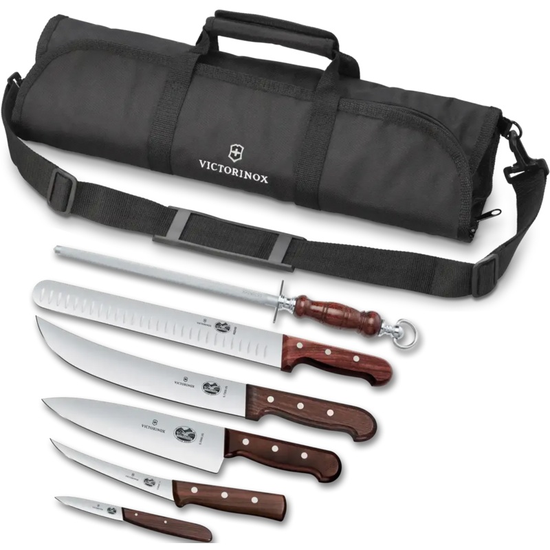 Victorinox - Swiss Classic 7 Piece Wood BBQ Set - 7.4012.7-X2