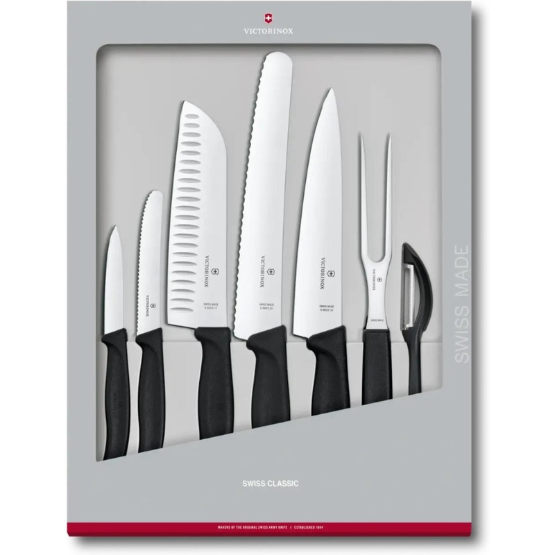 Victorinox - Swiss Classic 7 Pieces Black Kitchen Set - 6.7133.7G