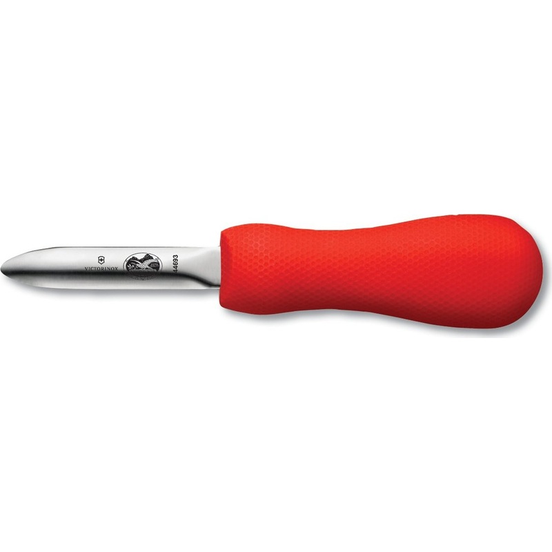 Victorinox - 2.75" New Haven Style Oyster Knife with Red SuperGrip Handle - 7.6399.3