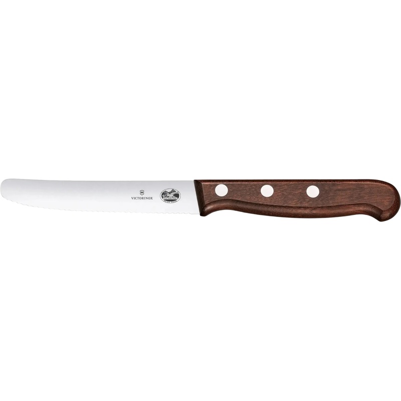 Victorinox - 4.25" Serrated Wood Tomato and Table Knife - 5.0830.11G