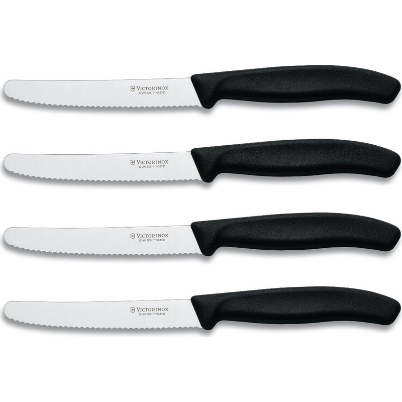 Victorinox - 4 Piece 4.5" Swiss Classic Round Steak Knife Set - 6.7833-X7