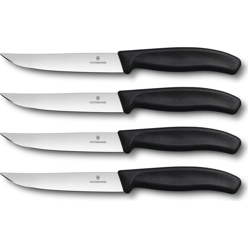 Victorinox - 4 Piece 5" Swiss Classic Gaucho Straight Steak Knife Set - 6.7903.4