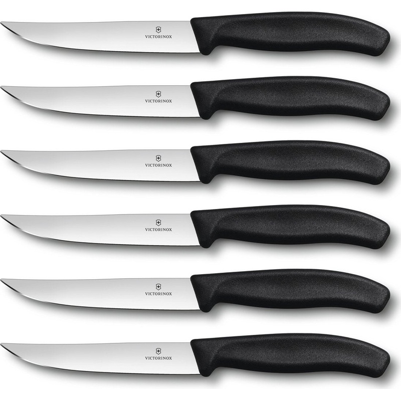 Victorinox - 6 Piece 5" Swiss Classic Gaucho Straight Steak Knife Set - 6.7903.6
