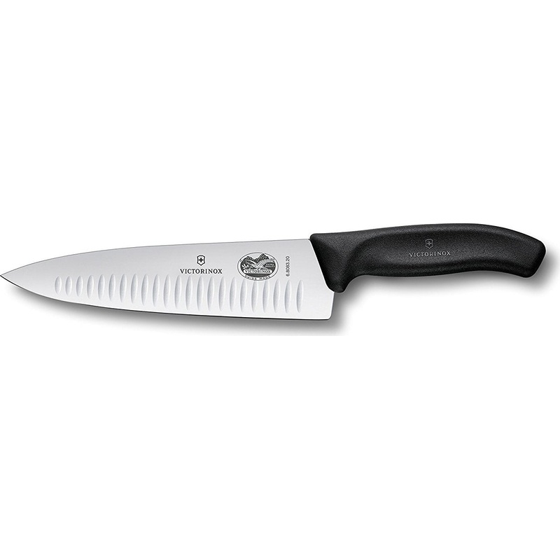Victorinox - 8" Swiss Classic Straight Granton Blade Chef Knife - 6.8083.20-X1